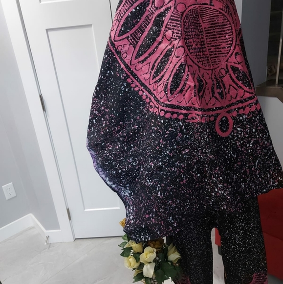 Africa Silk Adire Caftan - Picture 9 of 16